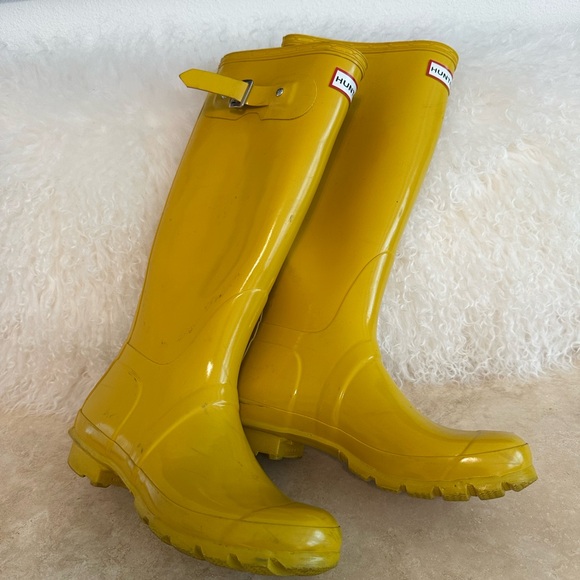 Hunter Shoes - Hunter Yellow Women's Winter & Rain Boots